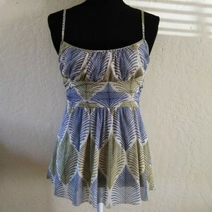 Anthropologie Westonwear*empire waist nylon tank M